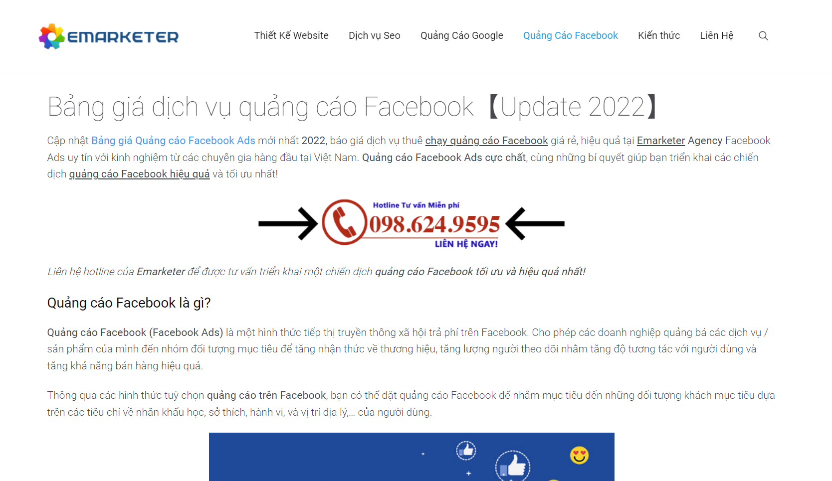 dịch vụ chạy quảng cáo facebook