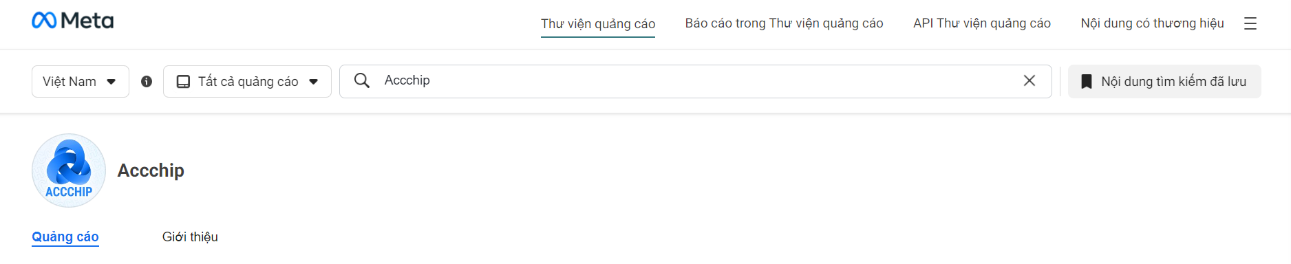 thư viện quảng cáo facebook