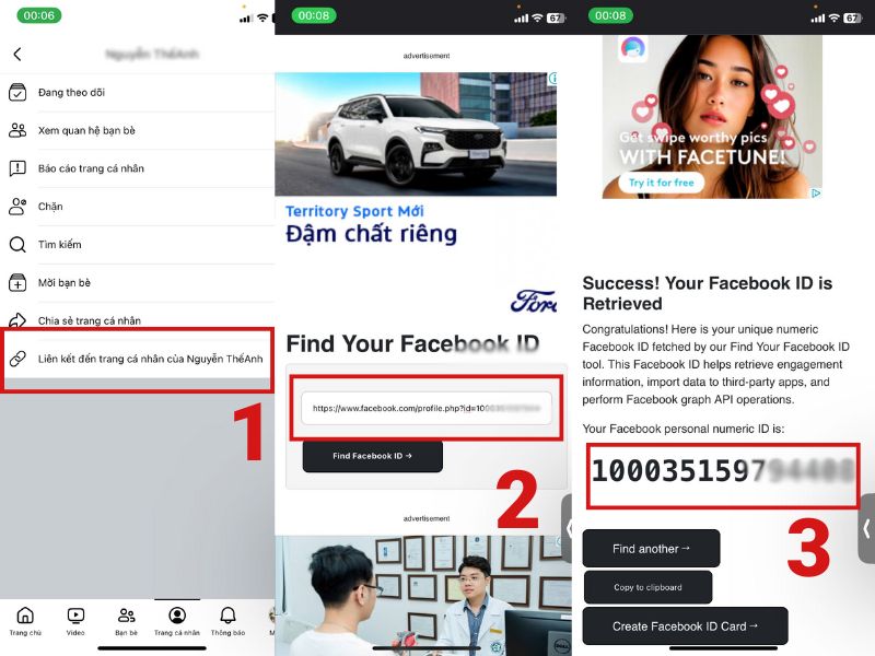 lấy id bài viết facebook