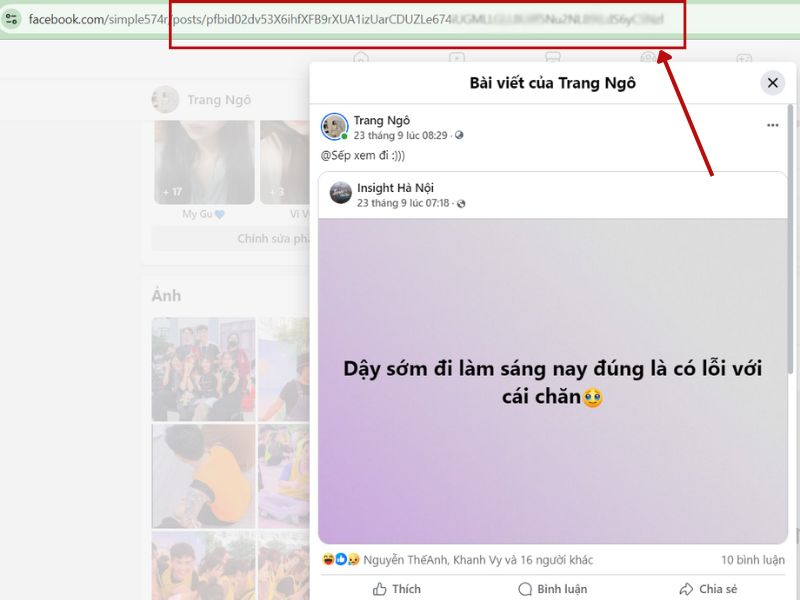 lấy id bài viết facebook