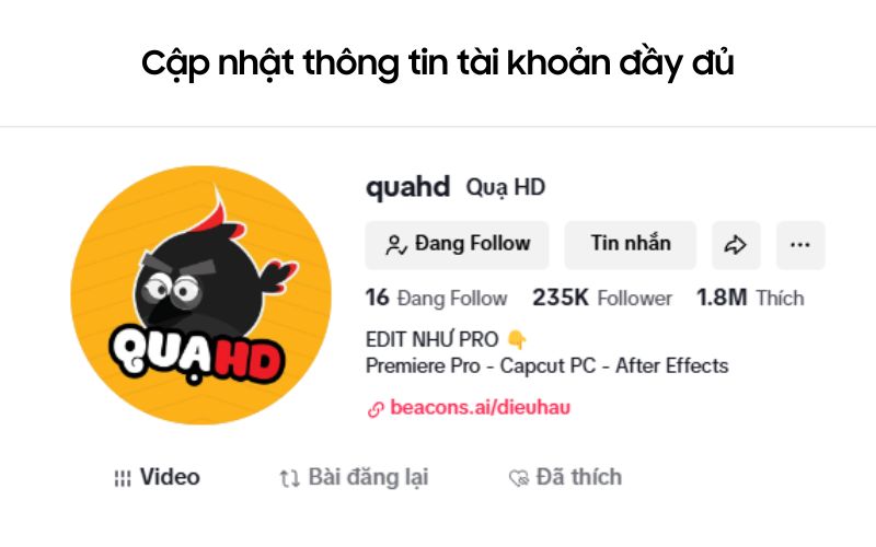 cách xây dựng kênh TikTok